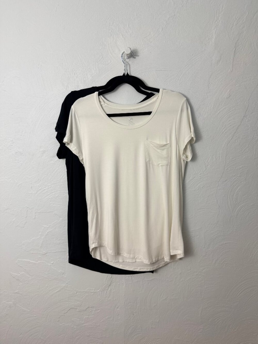 BUNDLE (2) Kindred Bravely Everyday Maternity & Nursing T-shirts, Black & White